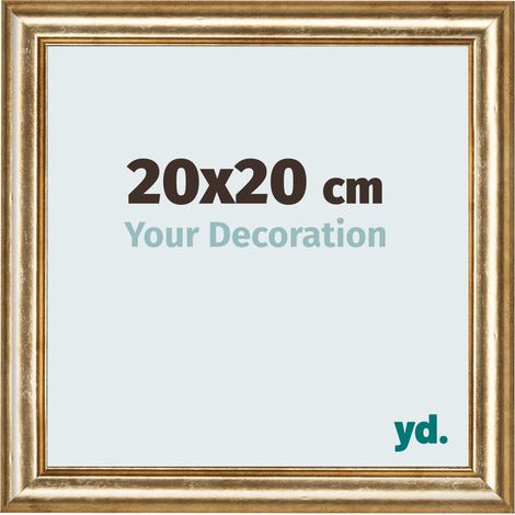 yd. - Cadre photo 20x20 - Or Antique - MDF - Lazio