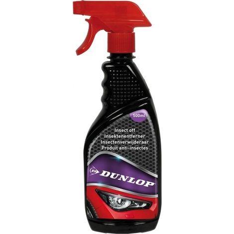 DUNLOP Détachant Insectes 500ml – Élimine Résidus Insectes, Nettoyage Rapide Pare-Brise & Carrosserie, Usage Quotidien Auto