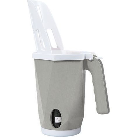 Pelle à litière pour chat détachable, Portable, grande capacité, pelle intégrée avec boîte pour chats chaton gris (1/5)
