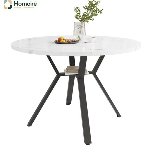 DINING TABLE schwarz 100 x 100 x 75 cm MDF HOMAIRE (1/5)