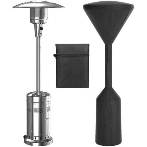 Chauffage Terrasse Gaz Housse,Résistant à l'eau Housse Parasol Chauffant,pour Protection Chauffe tTerrasse Gaz,Noir,241x86x47 cm (Noir) (1/4)
