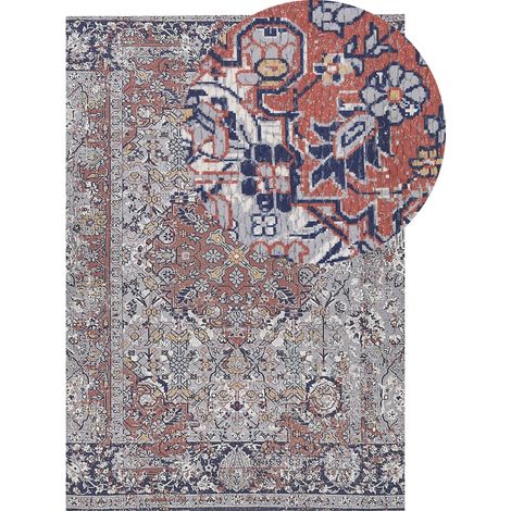Tapis Salon Oriental Effet Vieilli Tassels Multicolore 140x200cm Korgan (1/5)