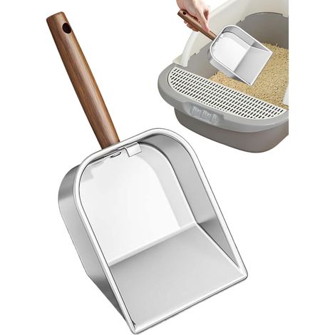 CCYKXA  Lightweight Kitten Scooper, Versatile Kitten Litter Scoop, Cat Tool with Sturdy Material, Litter Scoop Accessory, Pet Tool with Holder, Cat Scooper for Indoor and Outdoor Use