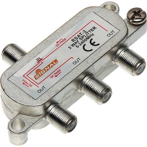 AMPLIFICATORE SDOPPIATORE SEGNALE TV DA 1 A 3 USCITE (1/3)