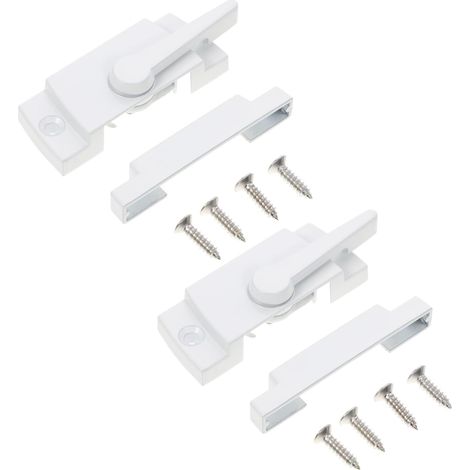 2ensembles Serrures De Fenêtre Coulissante Alliage De Zinc De Verrous Sécurisés Et Pour Maison Anti-vol Installation Facile Et Pratique