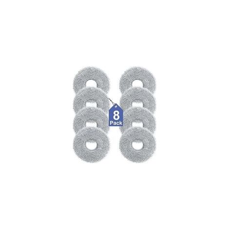 Lote de 8 Lingettes para Dreame L10s/L10/L20/X40/L40/X50/L50 Pro Ultra, Xiaomi X20 Pro/Max, Ecovacs Deebot T30 Pro OMNI, T30S Pro A