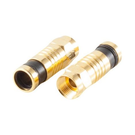 HDSAT FICHE F À COMPRESSION GOLD 7MM pour Cable Coaxial satellite