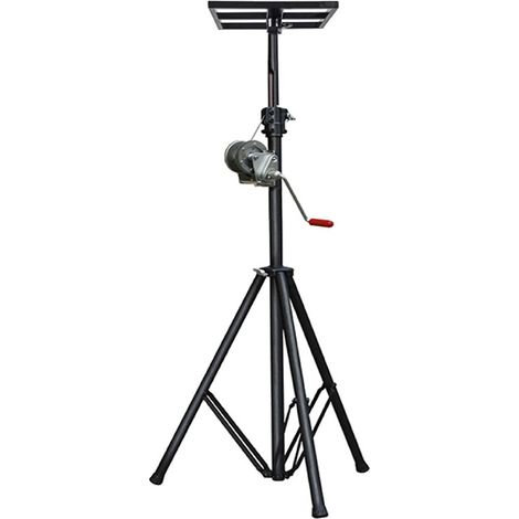 Monte charge 85kg avec plateau pliant plein 750x440mm - IPN, poteaux, store banne, etc. - LP85-GPP1