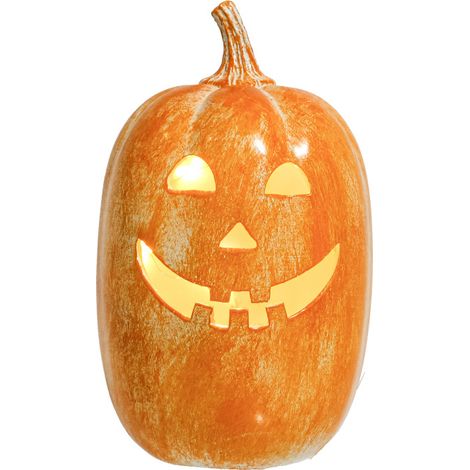 Beyamis Citrouille lumineuse Halloween résine - Déco automne extérieur porche jardin cadeau (1/5)