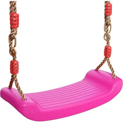 Balançoire de jardin en plastique rose ZOYA pour enfants