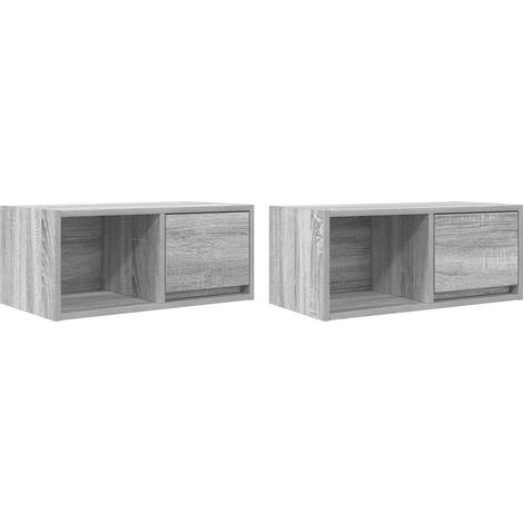 Maison Exclusive - TV-Schränke 2 Stk. Grau Sonoma 60x31x25,5 cm H
