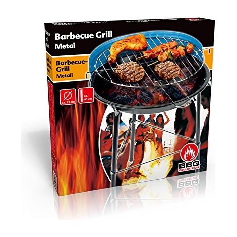 Barbacoa carbón bbq-collection charcoal barbecue portátil 33x43 cm