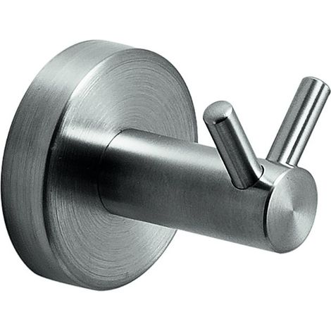 Appendiabiti doppio da muro in acciaio inox AISI 304 Gedy 5026 serie PROJECT Satinato (1/2)