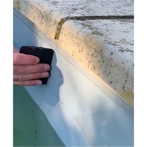 Kit de pose pour films de protection ligne d'eau piscine – Dégraissant, lingette microfibres, raclette – Compatible ISI'PROTECT – Poolco