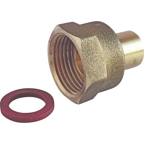 Raccord Gaz 2 pièces à souder pour BUTANE/PROPANE - Cuivre Ø10 - écrou F20/150