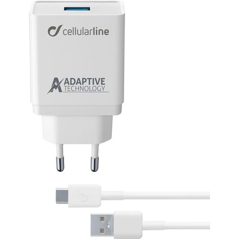 Cellularline Adaptive Fast Charger Kit 15W - USB-C - Samsung (1/3)