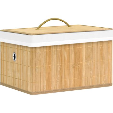 Maison Exclusive - Scatole Portaoggetti 4 pz in Bambù (1/5)