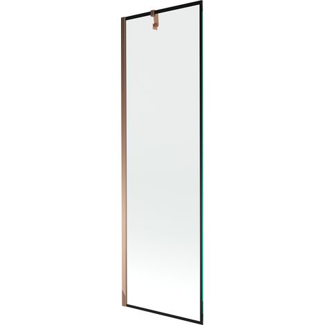 Mexen Next paratia da doccia a 1 anta 60 x 150 cm, cornice nera, oro rosa - 895-060-000-00-70-60 (1/5)