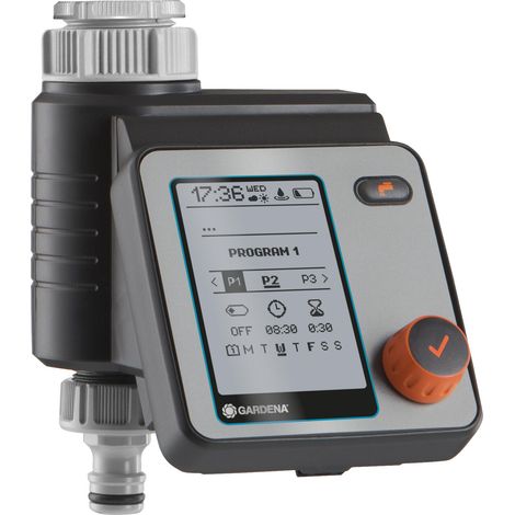 GARDENA Programador de riego a pilas automático para grifo Master para 6 zonas de riego (01892-20)