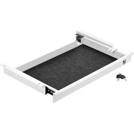 CAVO Schreibtisch Unterbauschublade abschließbar Breite: 500 mm weiß