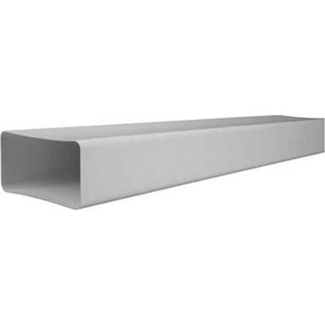 Tuyau Plat Rectangulaire PVC 55x110mm 1,5 Mètres Conduit de Ventilation Rigide Ignifuge et Auto-extinguible (1/5)