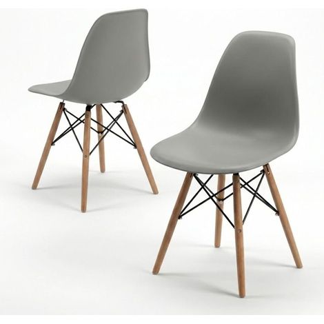 ORION91oficial® - Silla de Comedor, O91, Polipropileno Color Gris y Patas en Madera Haya 45 x 53 x 83 cm, Hostelería-Bar-Restaurante-Comedor-Oficina-Coworking- Salón-Teletrabajo-Cocina - spaziOrion (1/5)