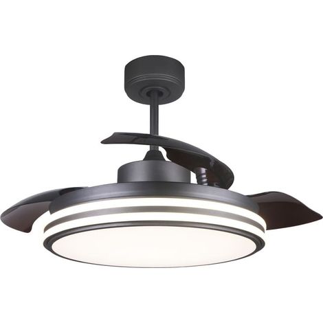 Ventilatore da soffitto Louis DC 35W LED CCT Nero (1/5)