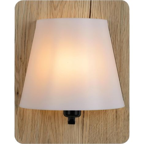 Applique murale Idaho bois clair blanc E14 15W Lucide (1/2)