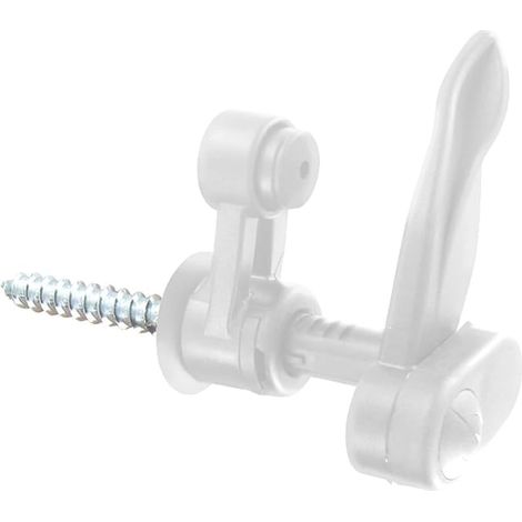 Composite Stop with Damping Stop White  Diameter 10  Length 130  Adjustable from 5 to 40 mm  For Swing Shutter  Adjustable without Tools (1/5)