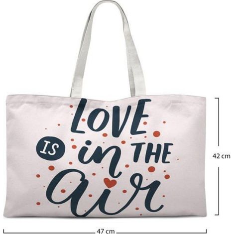 Sac Shopping - Tote Bag Coton - 47 x 42 cm - Anse Épaule - Réutilisable - 1 Pièce (1/4)