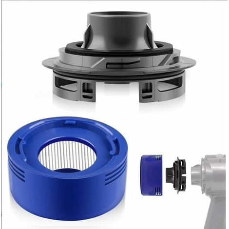 Kit Filtre Arrière - Capot Moteur Compatible Dyson V7 V8 - Filtre HEPA Lavable - Accessoire de Remplacement pour Aspirateur Sans Sac - 2 Pièces