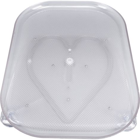 Organisateur de plateau tournant pour réfrigérateur, étagère de rangement rectangulaire transparente pour condiments, grand format, pour la cuisine. (1/5)