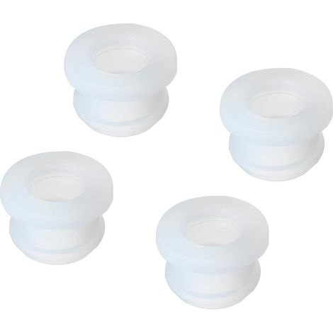 4Pcs Bouchon Passe Fil Caoutchouc Diamètre d'Installation de 11mm, ID 8mm, Hauteur 10mm Passe-Câble Transparent Joint Anti-Rayures pour Boîte Électrique et Conduit de Câble (1/5)