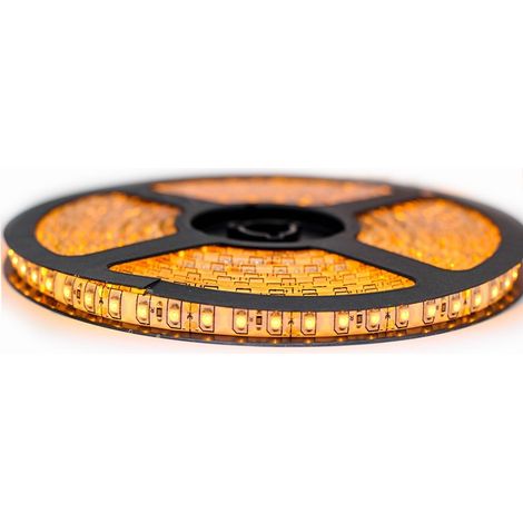 Kit Ruban Professionnel 3528 - 120 leds/m - 5 mètres couleur or anti-éclaboussure (IP65) Longueur: 5 mètres - Transformateur: Alimentation Non-Inclus