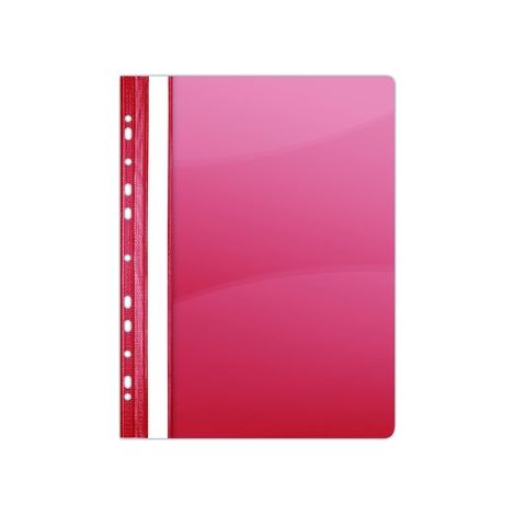 Cartella in PVC DONAU A4 - 10 pezzi, rigida, rossa