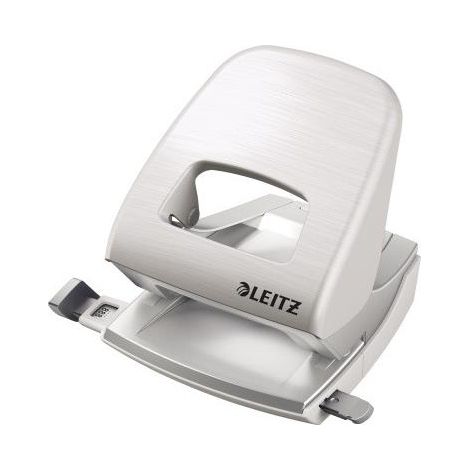 LEITZ Locher Leitz NeXXt Style 5006 8cm 30 Bl. (80 g/m²) mit Anschlagschiene arktik weiß (1/4)