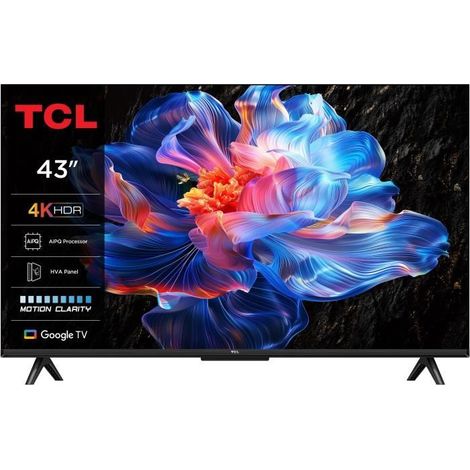 TCL – TV LED 43" 4K UHD 3840x2160 – 43P6K – HDR10+ – Google TV – 3xHDMI 2.1 – WiFi (1/5)
