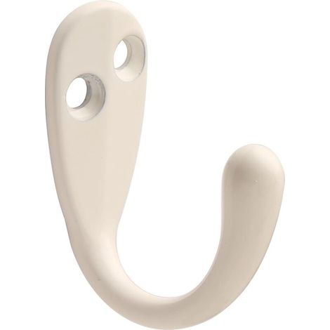 6er-Pack robuste Wandhaken mit 12 Schrauben für Schlafzimmer, Badezimmer, Küche, Wandtür (weiß) (1/4)