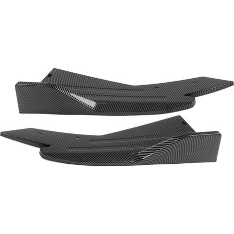 Pare-chocs Diffuseur Lèvre Spoiler Arrière Béquille Protège-Canard Style Fibre de Carbone Kit Carrosserie Universel pour Voitures Bas Spoiler (1/5)