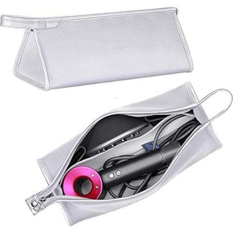 Sac de rangement portable pour sèche-cheveux anti-poussière-Argenté,Convient au sèche-cheveux Dyson-Fei Yu (1/5)