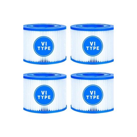 Lot de 8 cartouches filtrantes HEPA compatibles Bestway Type VI 58323 – Filtre pour piscine gonflable