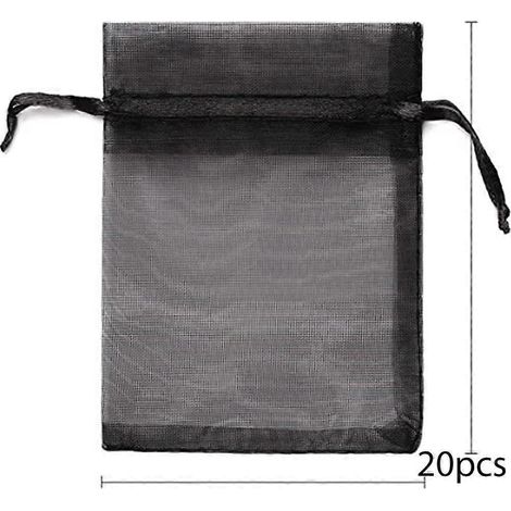 20/60/100 sacs de protection pour fruits, filet à cordon de serrage, sacs à raisins en maille, anti-oiseaux pour la culture des fraises et autres fruits (1/5)