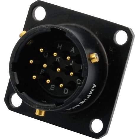 Amphenol 62IN 12E 14 19P 624 Connettore circolare Spina Tot poli: 19 Serie (connettore circolare): 62IN 1 pz.