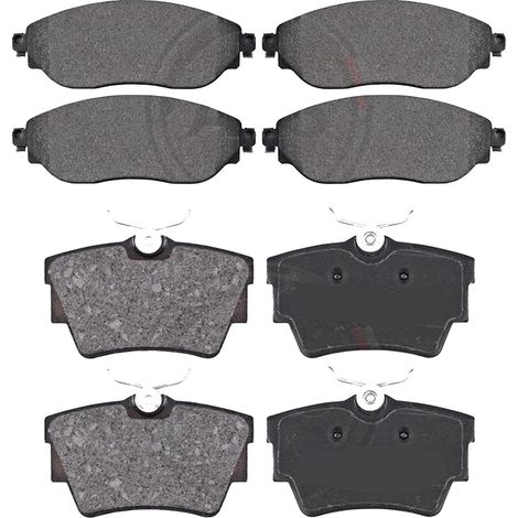 KIT PASTIGLIE FRENO ANTERIORI E POSTERIORI compatibile con OPEL VIVARO B AUTOBUS / FURGONATO / PIANALE PIATTO / TELAIO (X82) / PASTIGLIE FRENANTI AUTO OEM 35077,37288 / SOSTITUZIONE DIRETTA / BASSA PO