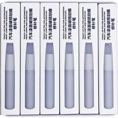 Stylo retouche blanc nacré automobile, outil de réparation des rayures et imperfections de carrosserie