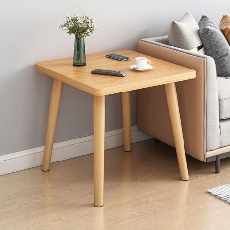 Petite Table Carrée 40cm Noyer Clair