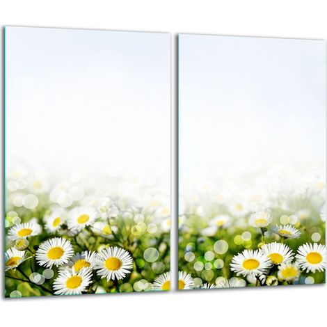 2x 30x52 cm große Schneidebretter aus Glas im Querformat (1/5)