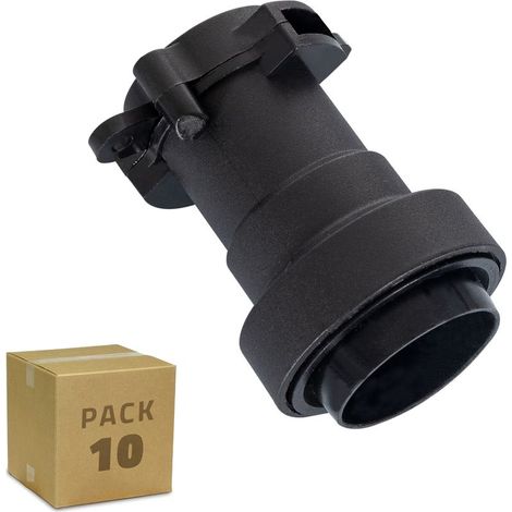 Douille E27 IP44 pour Câble Électrique Plat de Guirlance (Pack 10 unités) Noir (1/5)