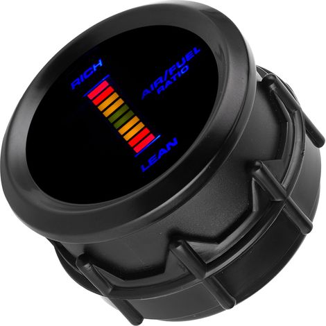 Indicateur universel de rapport air/carburant à LED bleue, diamètre 52 mm, instrument de mesure pour automobile (1/5)