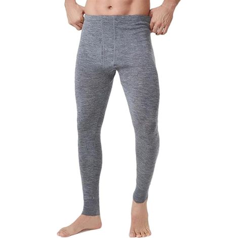 Caleçon long thermique pour homme 100 % laine mérinos chaud et respirant pour l'hiver (1/5)